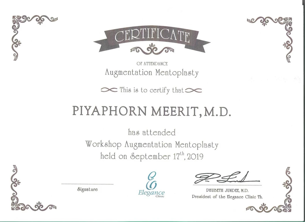 Double P Clinic certificate 2