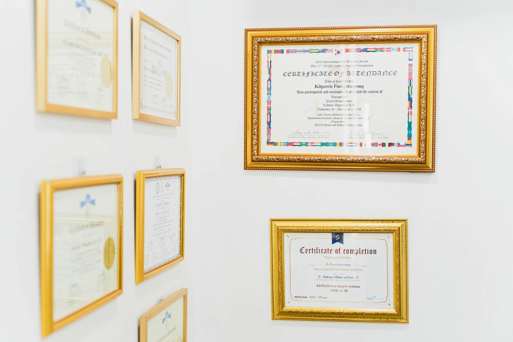 Beproud Clinic certificate 5