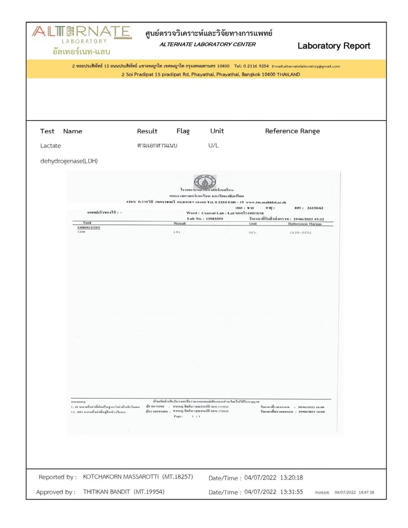 ตรวจสุขภาพและคัดกรองมะเร็ง 36 รายการ ผู้ชาย 20 ปีขึ้นไป ฟรี! EKG + IV Drip Energy Booster 1 ครั้ง
