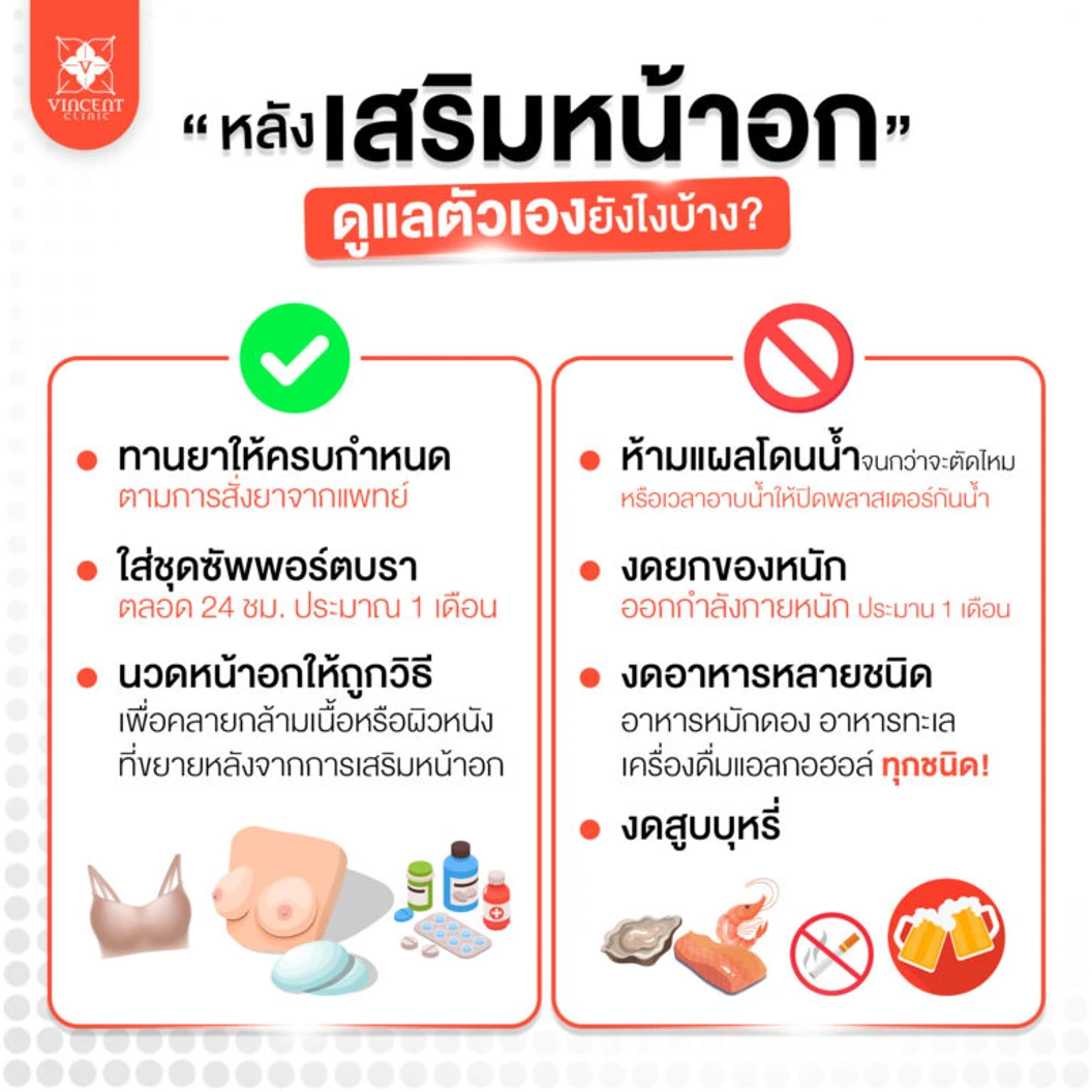 เสริมหน้าอก ด้วยซิลิโคน Mentor รุ่น Memory Gel ไม่จำกัดซีซี ขึ้นอยู่กับแพทย์ประเมิน สำหรับเคสทำครั้งแรก ที่ Vincent Clinic