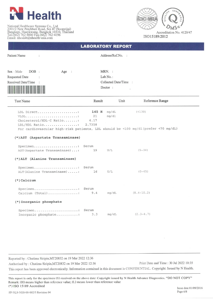 ตรวจสุขภาพ 22 รายการ โปรแกรมคุณพ่อสุดเก๋า แบบบริการถึงบ้าน 1 ท่าน สำหรับผู้ชายอายุ 50 ปีขึ้นไป