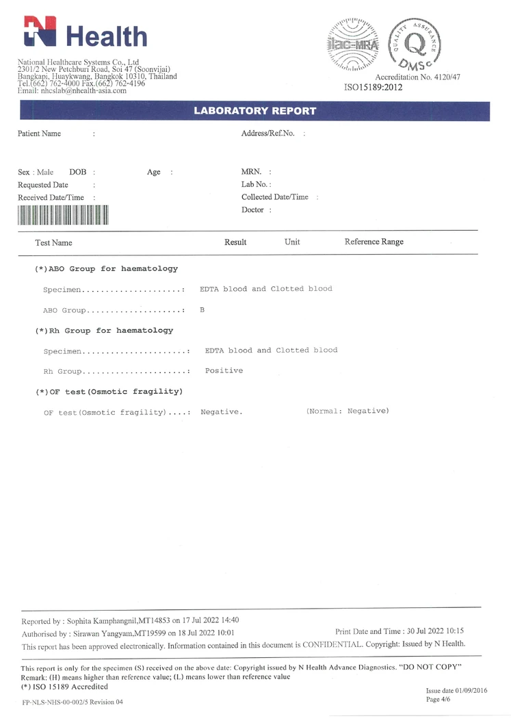 ตรวจสุขภาพก่อนแต่งงาน สำหรับ 2 ท่าน (ผู้หญิงตรวจ 10 รายการและผู้ชายตรวจ 9 รายการ) (โปรแกรม Mini Package)