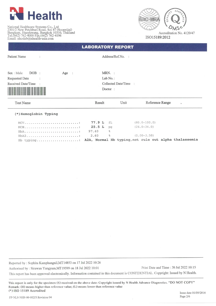 ตรวจสุขภาพก่อนแต่งงาน สำหรับ 2 ท่าน (ผู้หญิงตรวจ 10 รายการและผู้ชายตรวจ 9 รายการ) (โปรแกรม Mini Package)