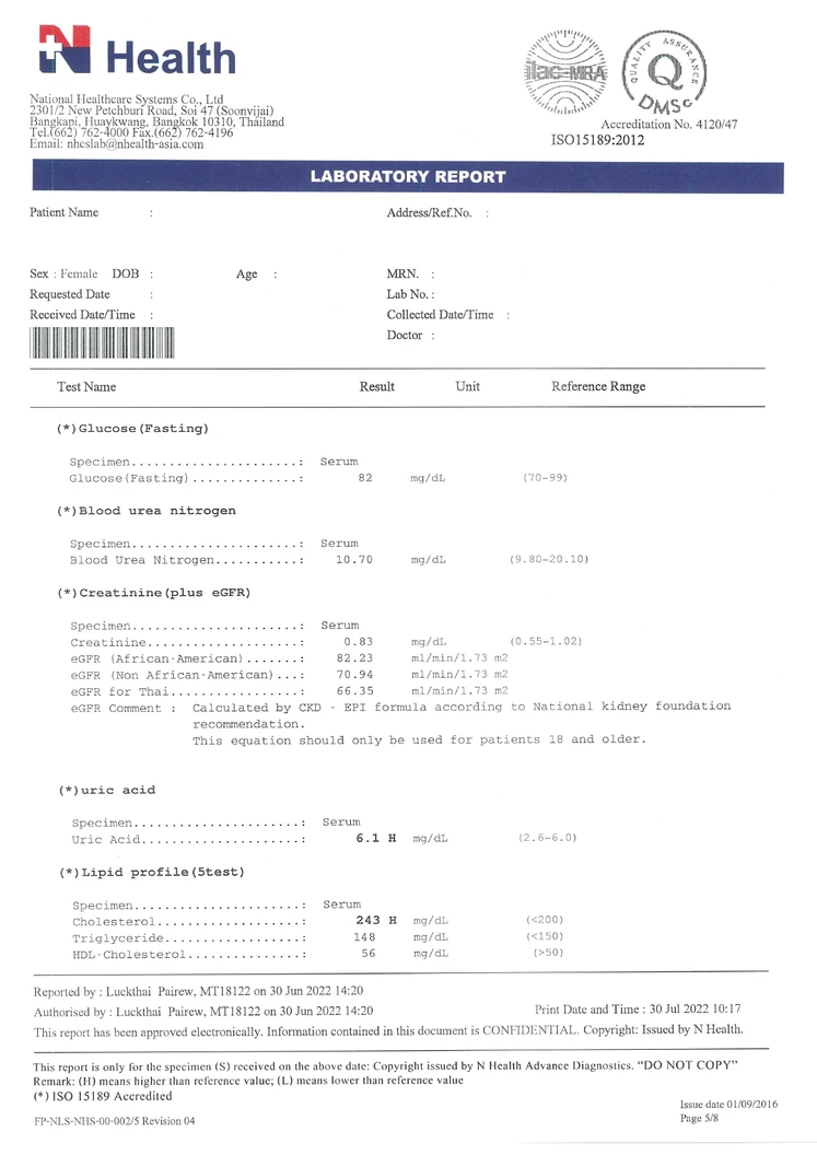 ตรวจสุขภาพ 22 รายการ โปรแกรมคุณแม่สุดสตรอง แบบบริการถึงบ้าน 1 ท่าน สำหรับผู้หญิงอายุ 50 ปีขึ้นไป