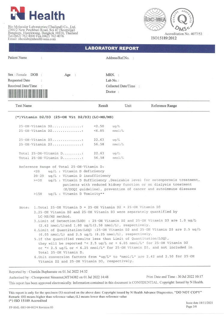 ตรวจสุขภาพ 22 รายการ โปรแกรมคุณแม่สุดสตรอง แบบบริการถึงบ้าน 1 ท่าน สำหรับผู้หญิงอายุ 50 ปีขึ้นไป