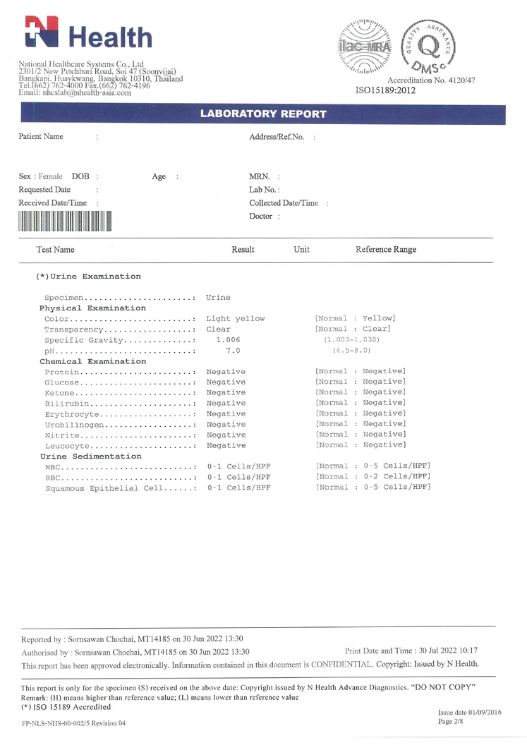 ตรวจสุขภาพ 22 รายการ สำหรับผู้หญิงที่มีอายุ 50 ปีขึ้นไป (โปรแกรมคุณแม่สุดสตรอง)