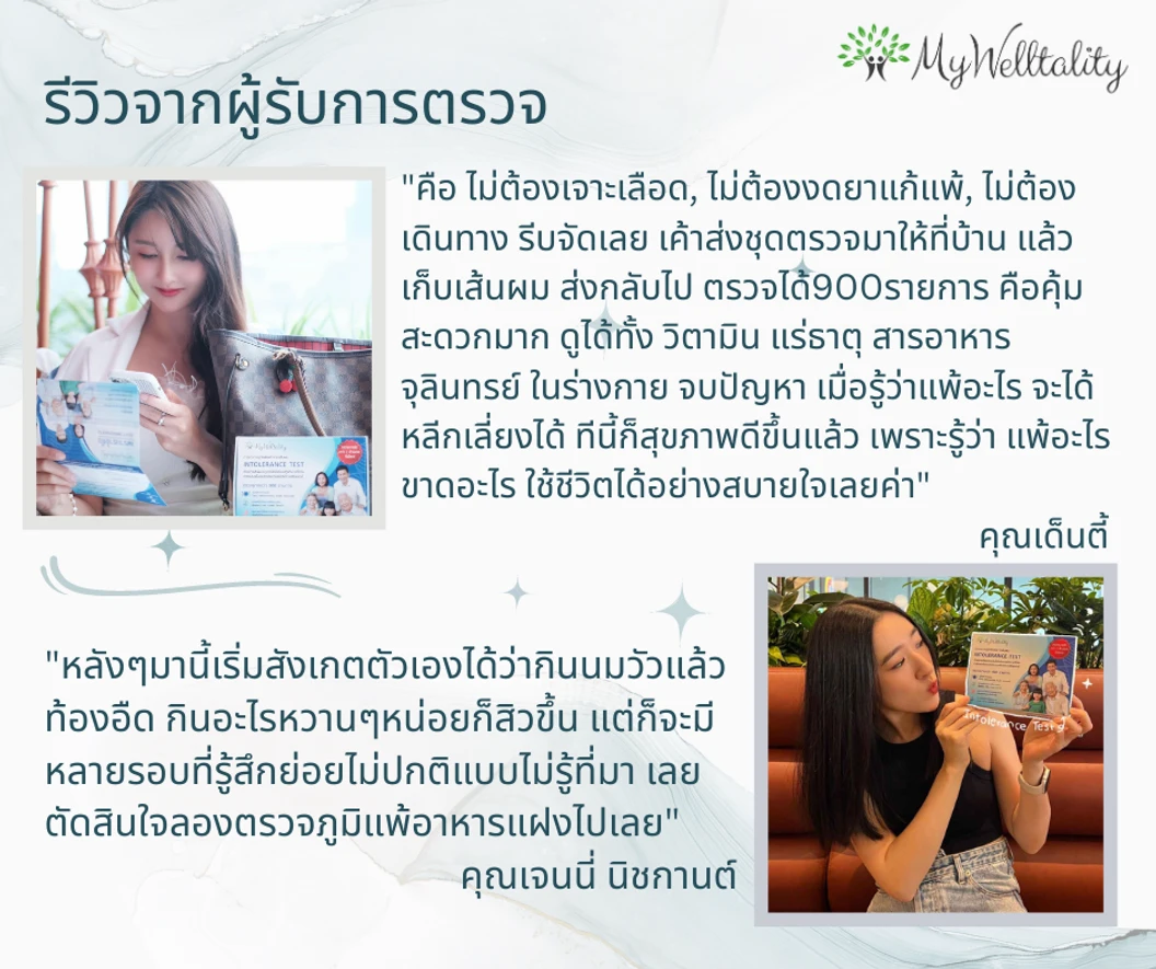 ตรวจภูมิแพ้อาหารแฝง 900+ รายการ ด้วยวิธีตรวจจากเส้นผม และปรึกษานักกำหนดอาหารผ่านออนไลน์