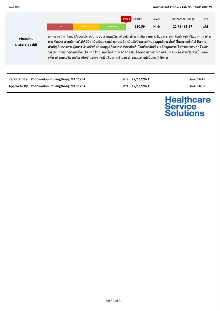 ตรวจวิตามิน 10 รายการที่ร่างกายต้องการ
