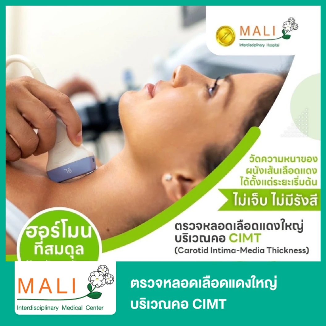 ตรวจหลอดเลือดแดงใหญ่บริเวณคอ CIMT