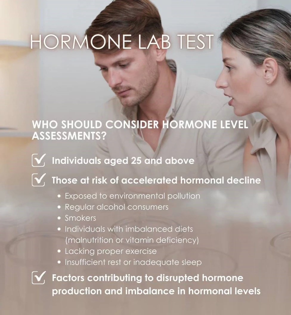 ตรวจระดับฮอร์โมน 10 รายการ สำหรับผู้ชาย และให้วิตามินทางหลอดเลือด แบบ Drip สูตร Energy Booster หรือ Multivitamin ช่วยให้ร่างกายสดชื่น 1 ครั้ง