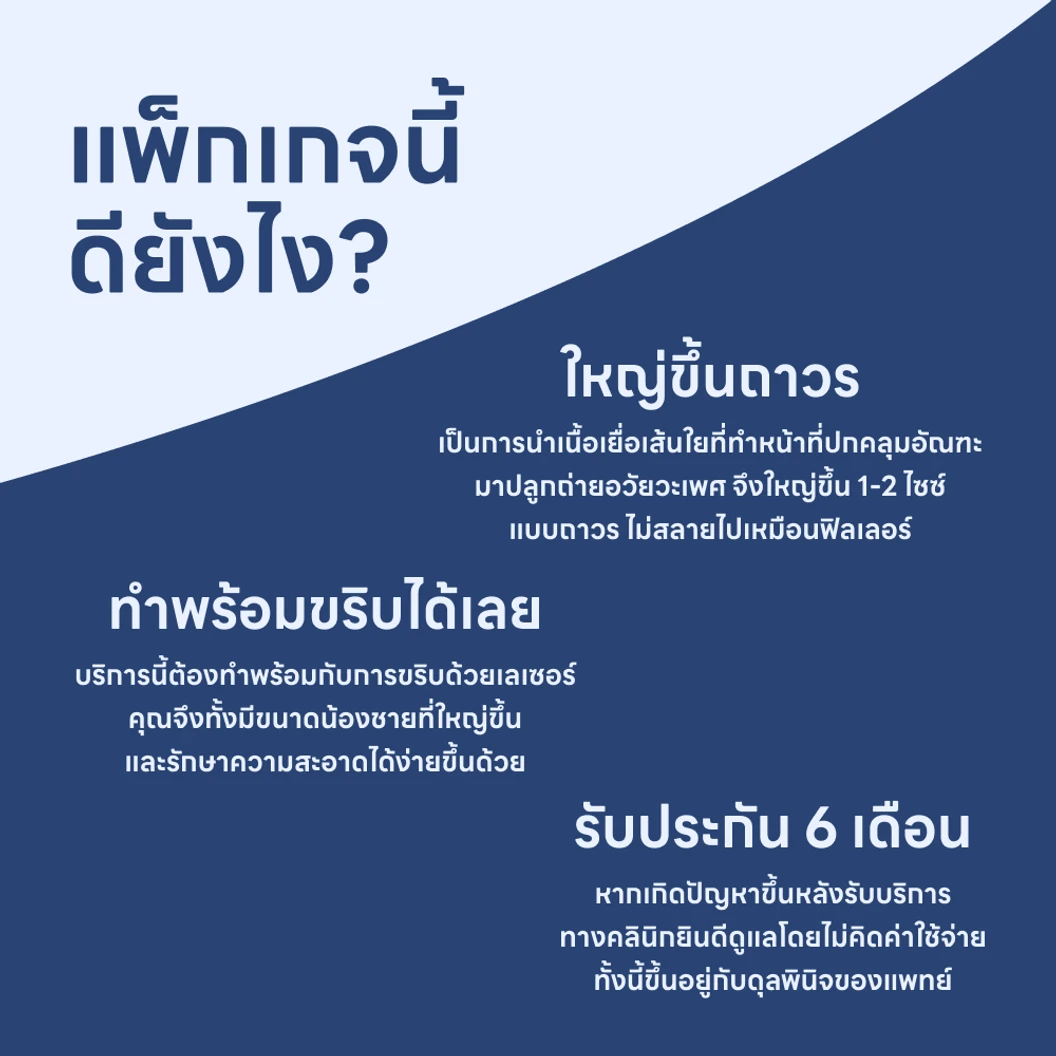 เพิ่มขนาดอวัยวะเพศชาย ด้วยเนื้อเยื่อตัวเอง