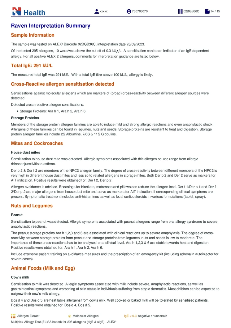 ตรวจสารก่อภูมิแพ้แบบเฉียบพลัน กลุ่มอาหารและสิ่งแวดล้อม (IgE) 295 รายการ (เจาะเลือด) ฟรี! แพทย์อ่านผลตรวจทางวิดีโอคอล