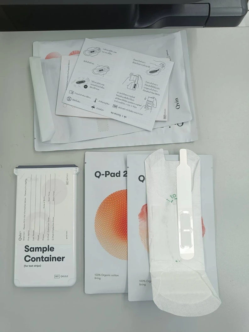 ชุดตรวจคัดกรองมะเร็งปากมดลูกจากเลือดประจำเดือน ด้วยตนเอง (HPV DNA in Menstrual Blood : Q-Pad)