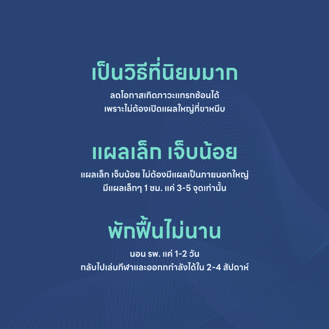 ผ่าตัดไส้เลื่อน (แบบส่องกล้อง)