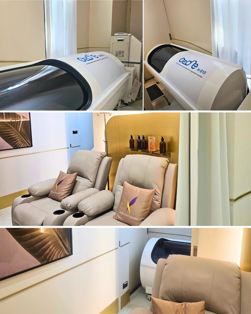 โปรแกรมไฮเปอร์แบริก (HBO) บำบัดด้วยออกซิเจนบริสุทธิ์ 60 นาที