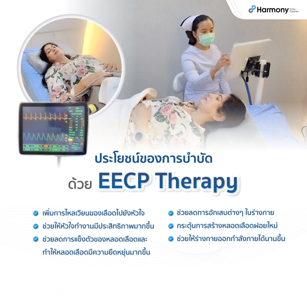 โปรแกรม EECP กระตุ้นการทำงานของหัวใจและหลอดเลือด