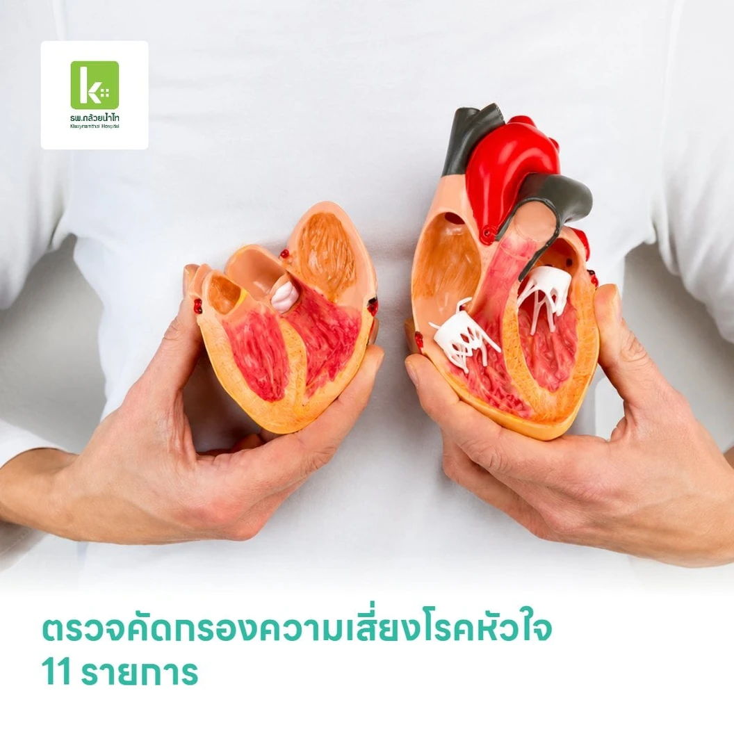 ตรวจคัดกรองความเสี่ยงโรคหัวใจ 11 รายการ