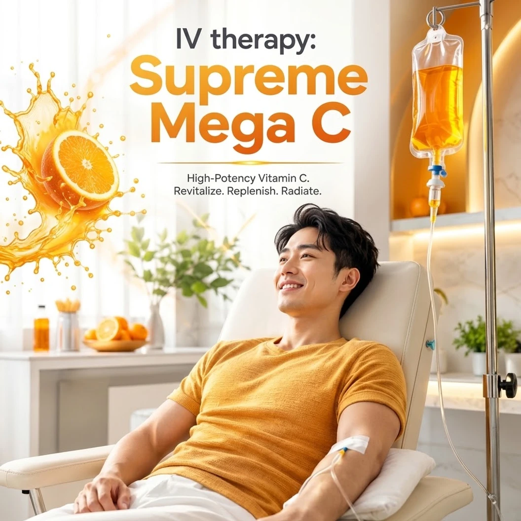 ดริปวิตามินสูตร Supreme Mega C ช่วยเสริมภูมิคุ้มกัน