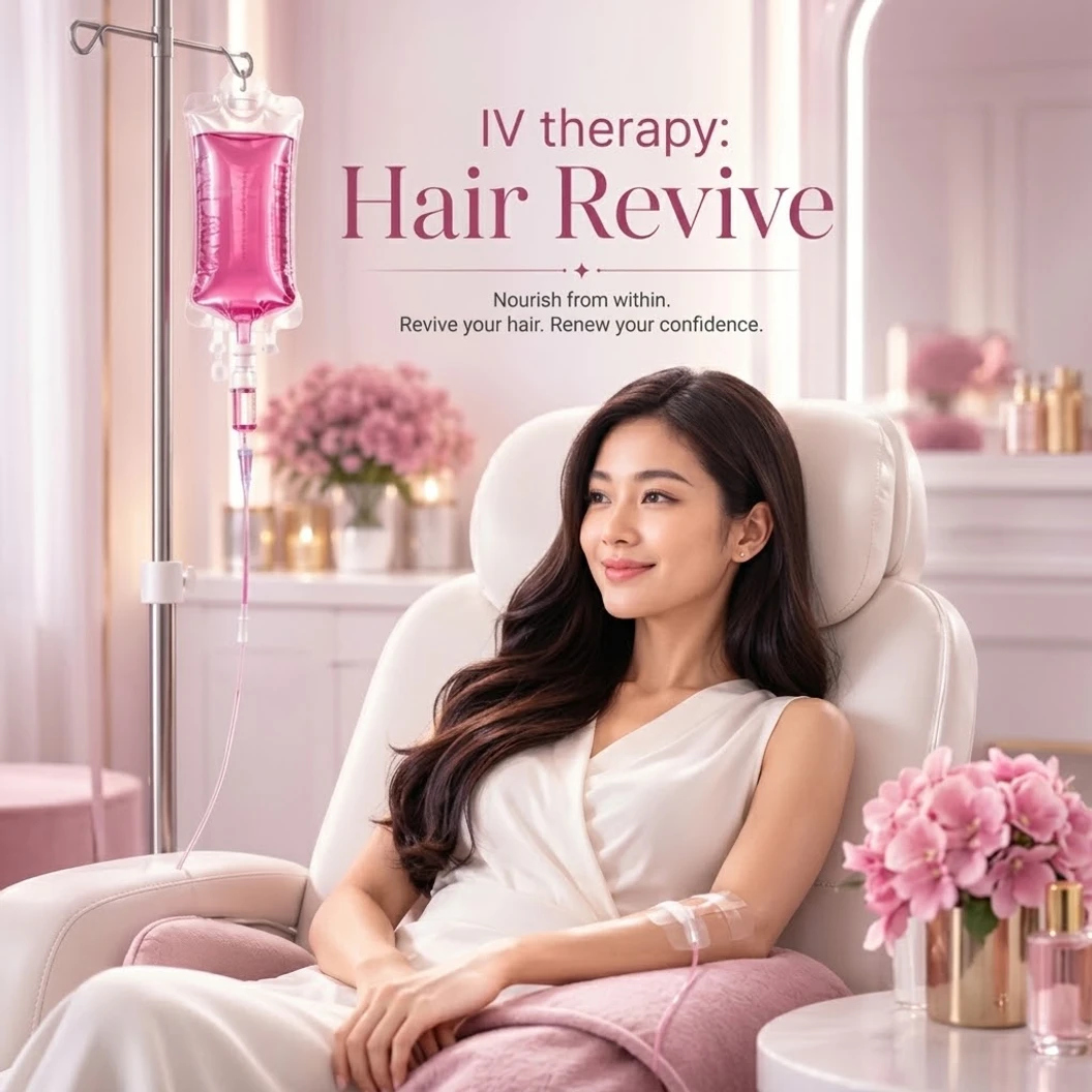 ดริปวิตามินสูตร Hair Revive ช่วยบำรุงรากผมและหนังศีรษะให้แข็งแรง