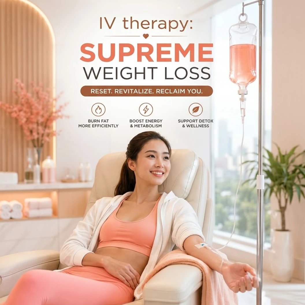 ดริปวิตามินสูตร Supreme Weight Loss เร่งกระบวนการเผาผลาญไขมันในร่างกาย