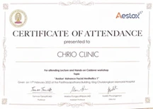 Chrio Clinic certificate 2