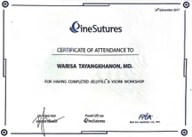 Dozo Clinic certificate 0