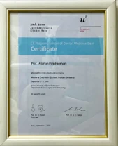 NP International Dental Clinic certificate 2