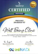 Well Being Clinic certificate 0