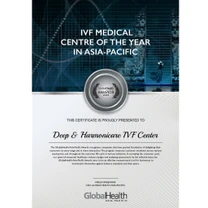 Deep & Harmonicare IVF Center certificate 0