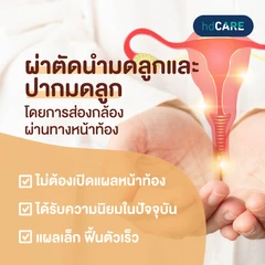 ผ่าตัดนำมดลูกและปากมดลูกที่มีพยาธิสภาพผิดปกติออก