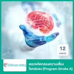 ตรวจคัดกรองความเสี่ยงโรคสมอง 12 รายการ (Program Stroke A)