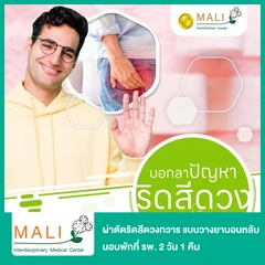 ผ่าตัดริดสีดวงทวาร (Hemorrhoidectomy) แบบวางยานอนหลับ นอนพักที่ รพ. 2 วัน 1 คืน