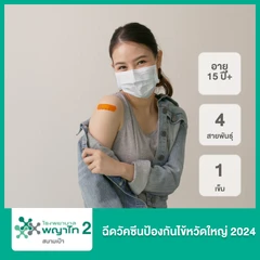 ฉีดวัคซีนป้องกันไข้หวัดใหญ่ 2025 4 สายพันธุ์ 1 เข็ม (15 ปีขึ้นไป)
