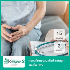 ตรวจคัดกรองมะเร็งปากมดลูกและเชื้อ HPV 15 สายพันธุ์ 3 รายการ