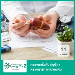 ตรวจมะเร็งตับ (IgG) + ตรวจการทำงานของตับ 11 รายการ