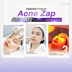 คอร์สทำทรีตเมนต์หน้า (โปรแกรม Acne Zap) 3 ขั้นตอน 5 ครั้ง ฟรี! 2 ครั้ง