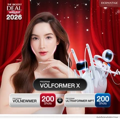 โปรแกรม Volnewmer 200 ช็อต (หน้า) + โปรแกรม Ultraformer MPT 200 ช็อต (หน้า)