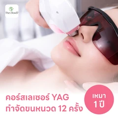 คอร์สเลเซอร์กำจัดขนหนวด 12 ครั้ง ด้วย YAG Laser