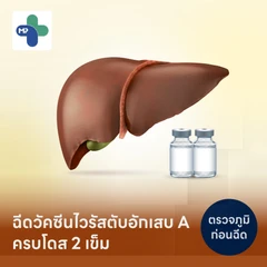 โปรแกรมฉีดวัคซีนไวรัสตับอักเสบ HAV 2 เข็ม