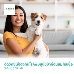 ฉีดวัคซีนป้องกันโรคพิษสุนัขบ้าก่อนสัมผัสเชื้อ 3 เข็ม (15 ปีขึ้นไป)