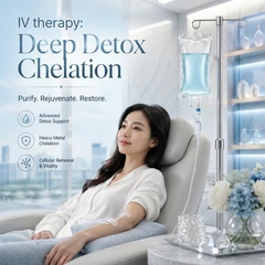 ดริปวิตามินสูตร Deep Detox Chelation กำจัดโลหะหนักและสารพิษบางชนิดออกจากร่างกาย