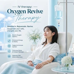 ดริปวิตามินสูตร Oxygen Revive Therapy กระตุ้นการทำงานของร่างกายและระบบไหลเวียนเลือด