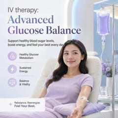 ดริปวิตามินสูตร Advanced Glucose Balance ช่วยเพิ่มการเผาผลาญน้ำตาล