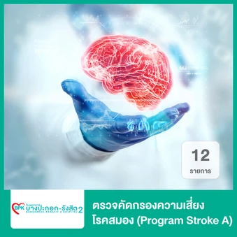 ตรวจคัดกรองความเสี่ยงโรคสมอง 12 รายการ (Program Stroke A)