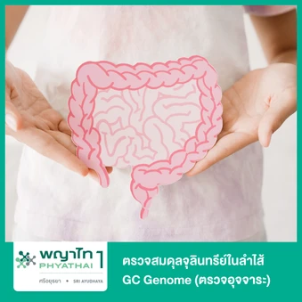ตรวจสมดุลจุลินทรีย์ในลำไส้ Gut Microbiome (อวัยวะ 13 ชิ้น/ โรคเสี่ยงสูง 9 โรค) (GC Genome) ด้วยวิธีการเก็บอุจจาระ