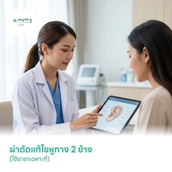 ผ่าตัดแก้ไขหูกาง 2 ข้าง (ใช้ยาชาเฉพาะที่)