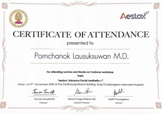 Chrio Clinic certificate 3