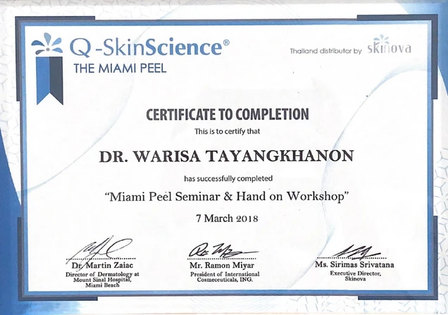 Dozo Clinic certificate 4