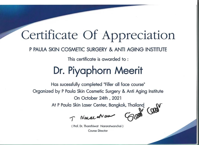 Double P Clinic certificate 1