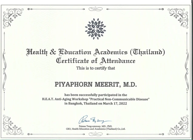 Double P Clinic certificate 3